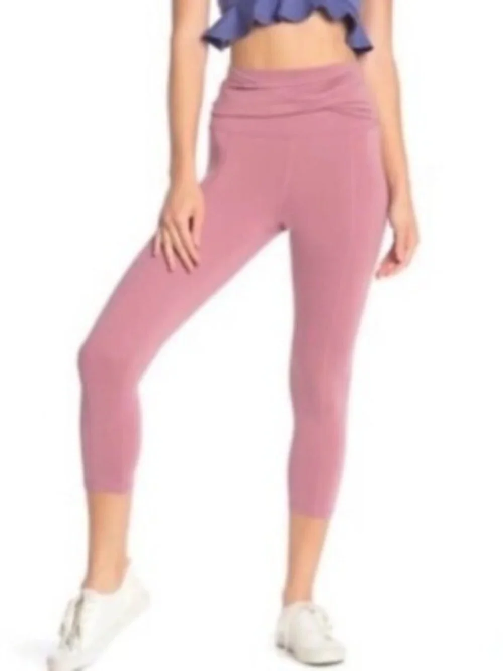 Free People Frosted Berry Capri Leggings
